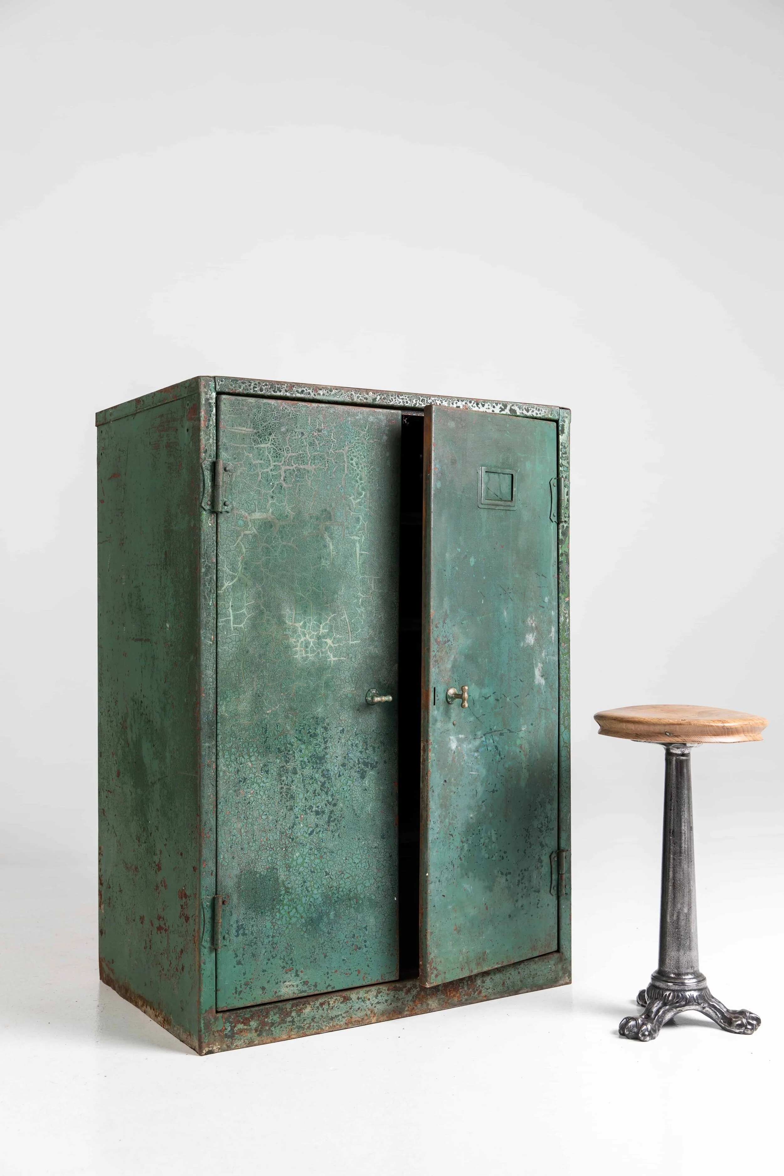 Vintage industrial metal cabinet deals